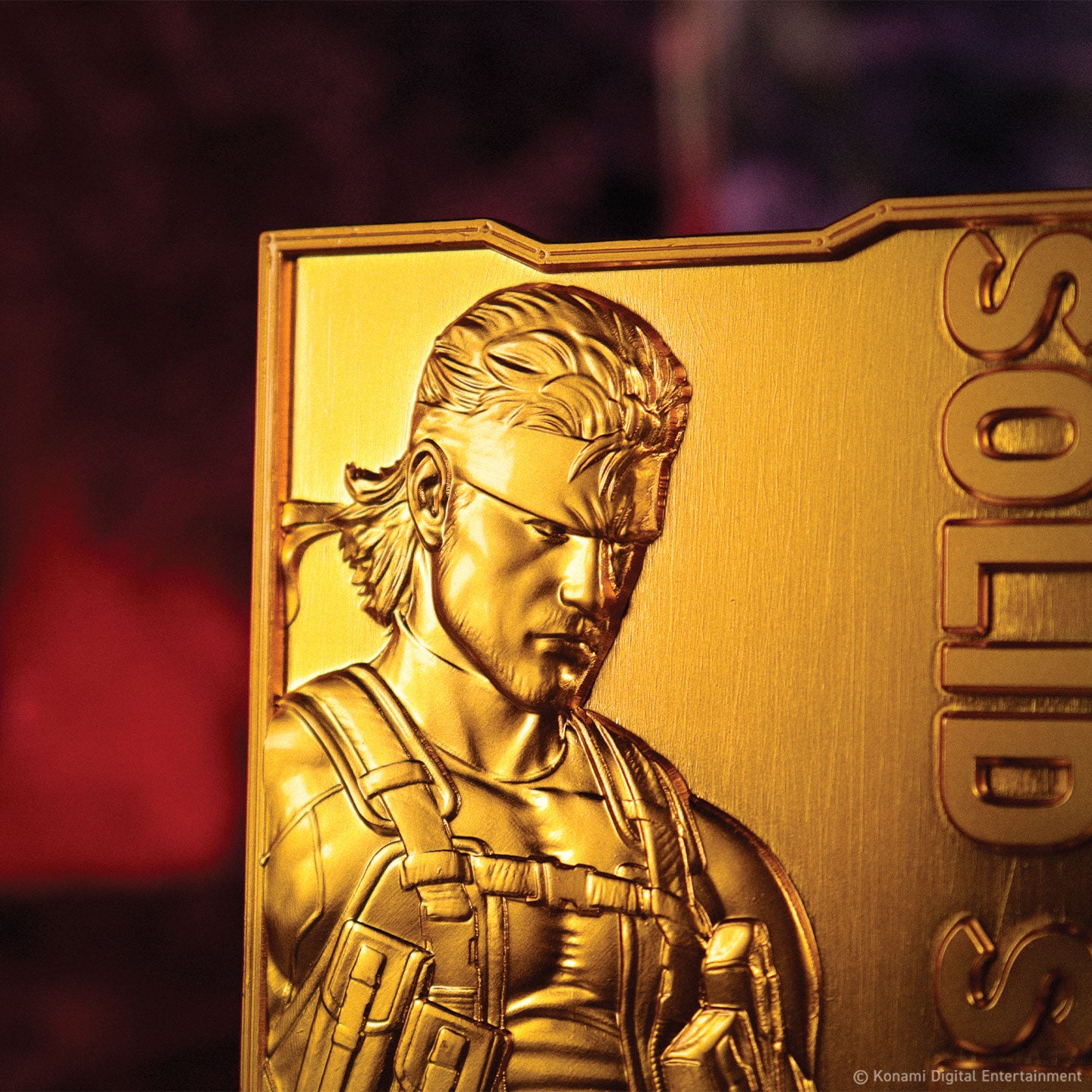 Metal Gear Solid 2 - 24k Gold Plated Snake Ingot