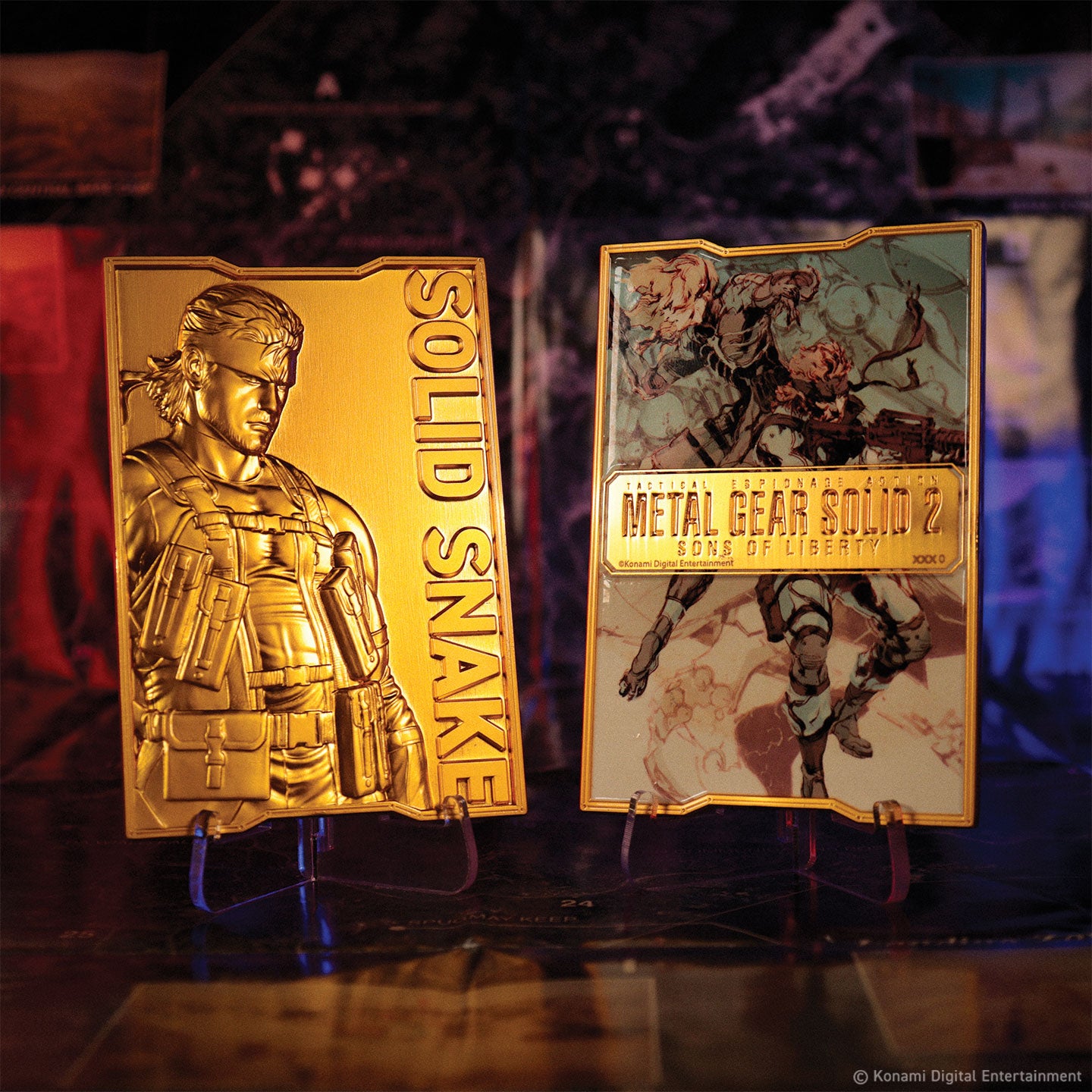 Metal Gear Solid 2 - 24k Gold Plated Snake Ingot – Fanattik