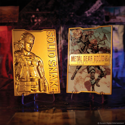 Metal Gear Solid 2 - 24k Gold Plated Snake Ingot