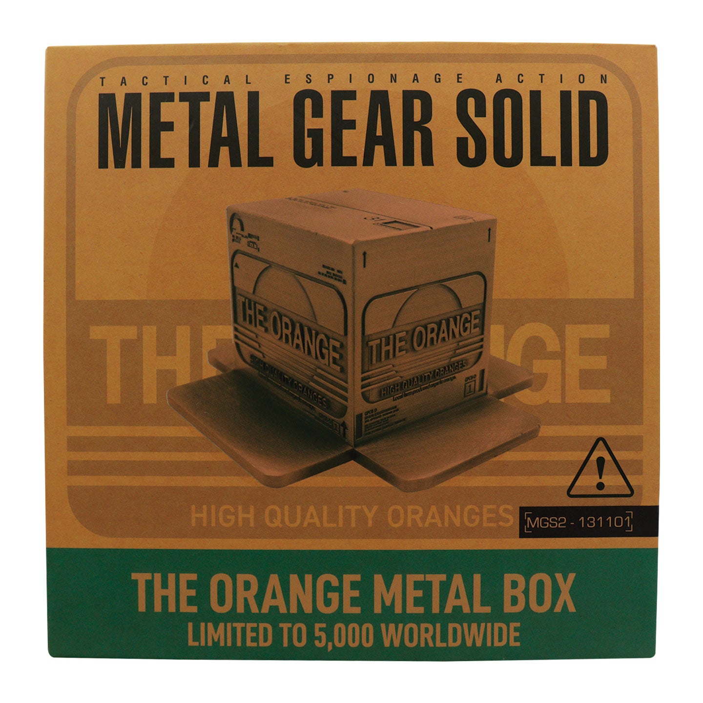 Metal Gear Solid 2 Replica Antique Gold Plated Cardboard Box