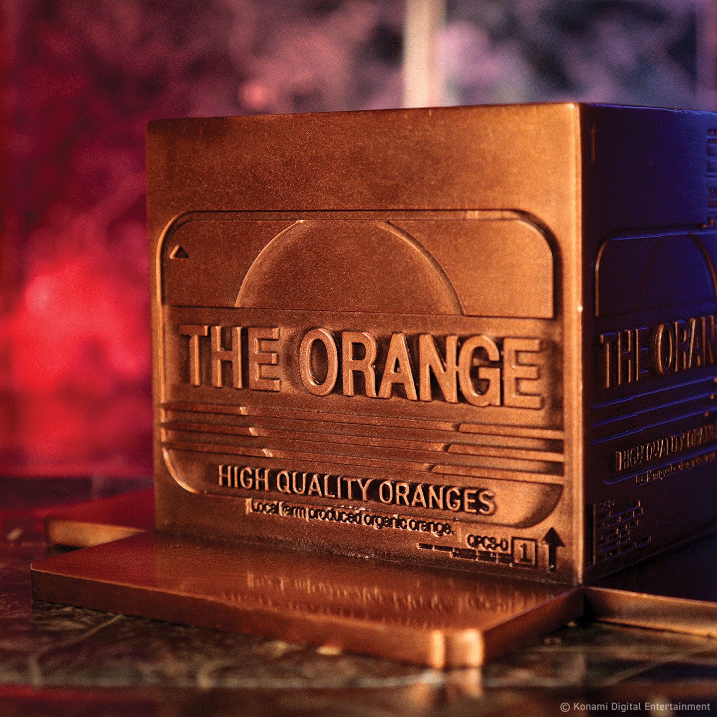 Metal Gear Solid 2 Replica Antique Gold Plated Cardboard Box