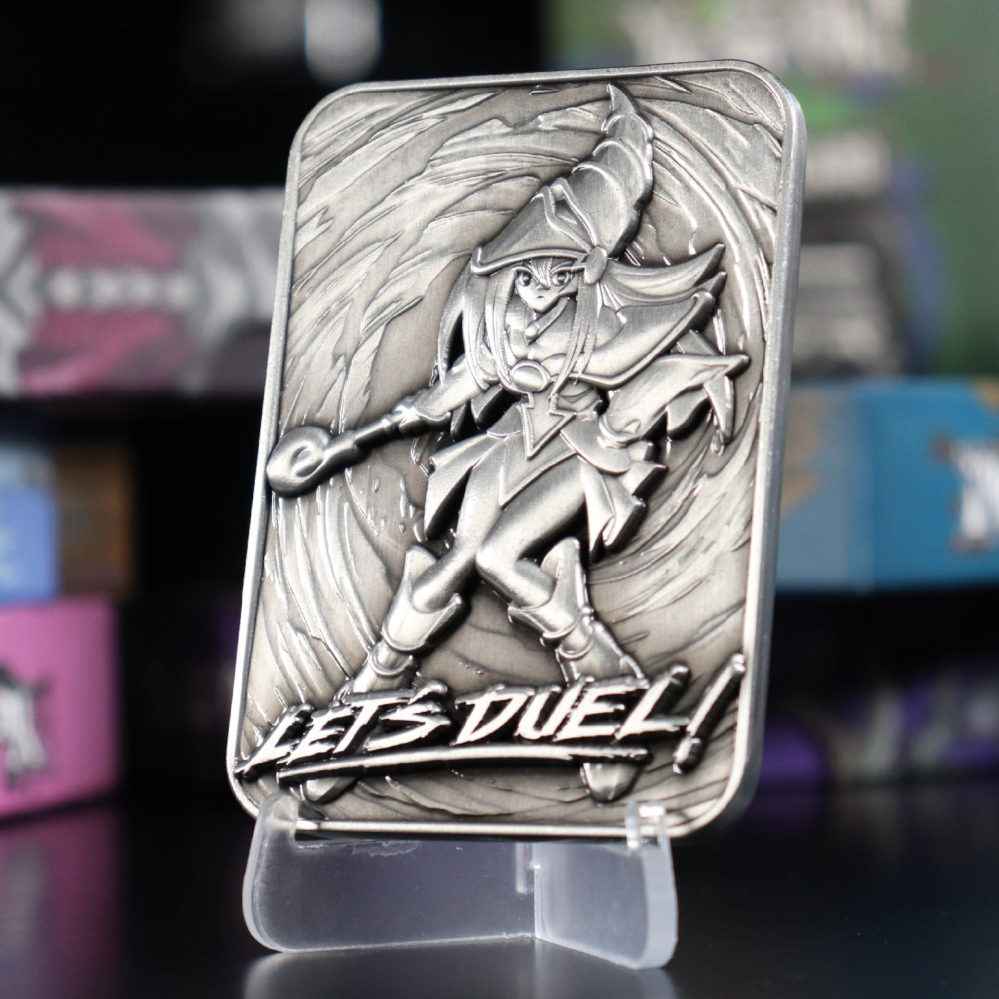 Yu-Gi-Oh! limited edition Dark Magician Girl collectible metal card from Fanattik