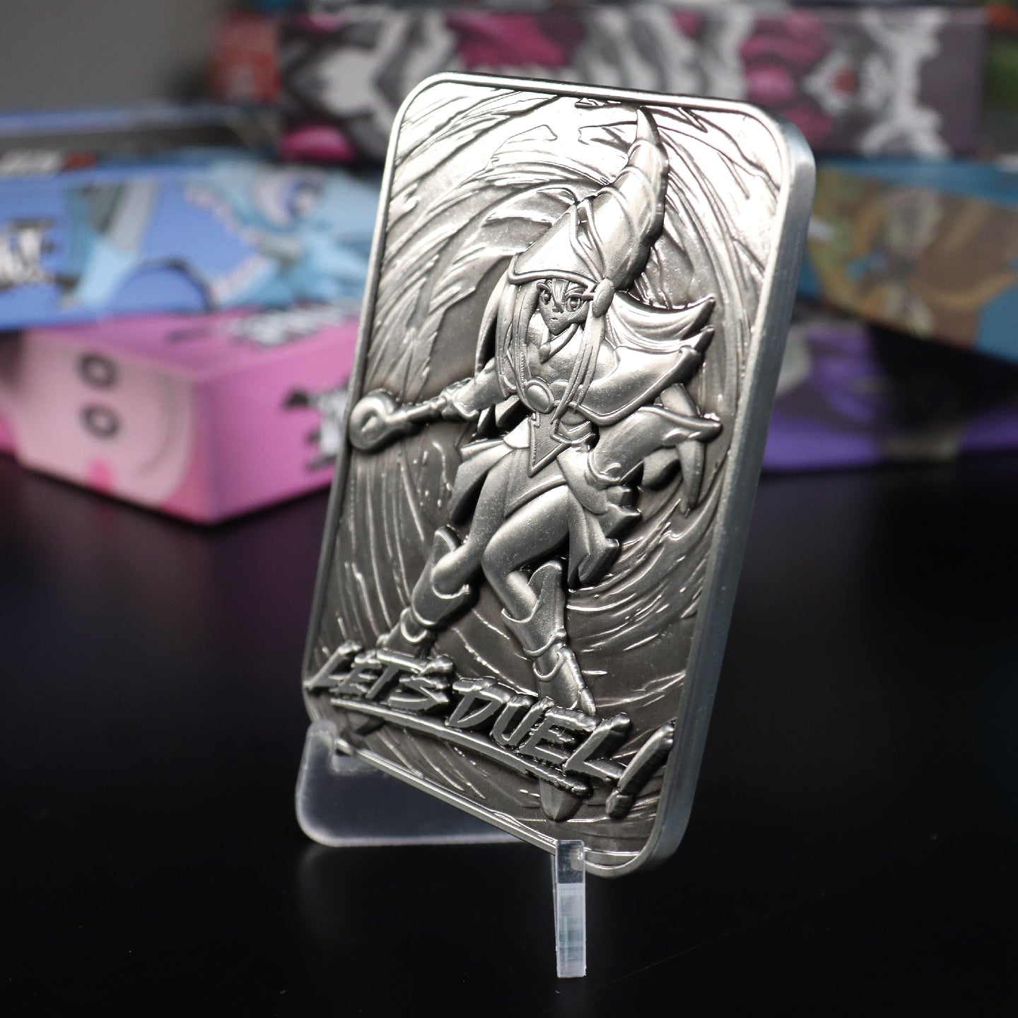 Yu-Gi-Oh! limited edition Dark Magician Girl collectible metal card from Fanattik