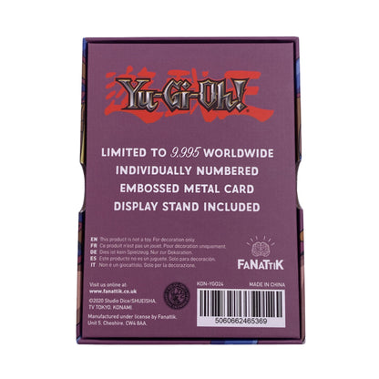 Yu-Gi-Oh! limited edition Dark Magician Girl collectible metal card from Fanattik