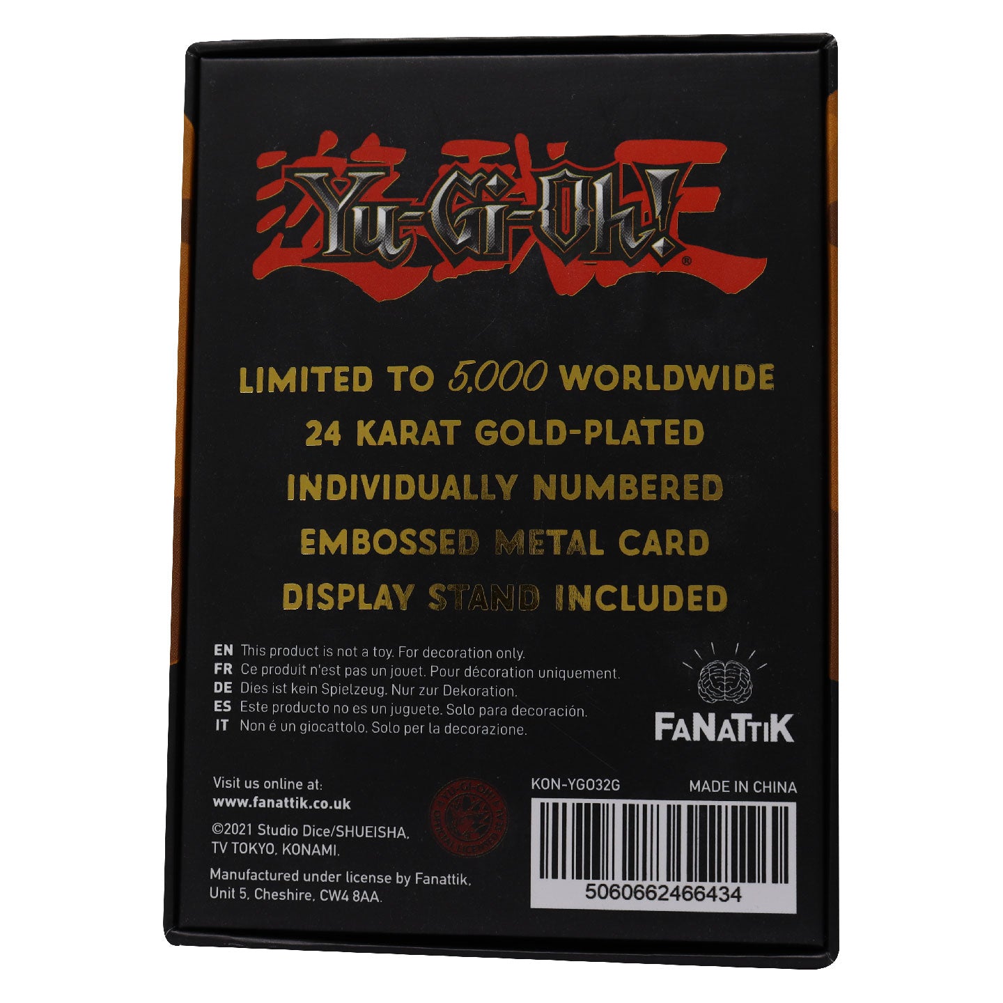 YU-GI-OH! - Marshmallon - Carte en métal plaqué or Collector YU-GI-OH! - Marshmallon - Carte en métal plaqué or Collector