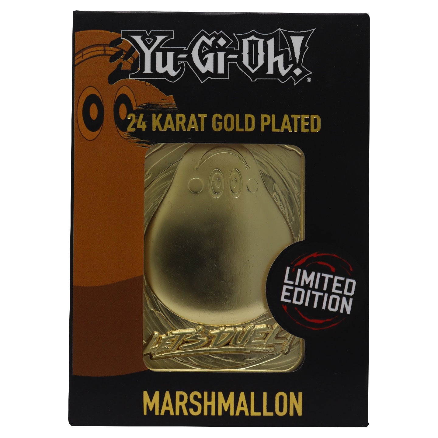 Yu-Gi-Oh! limited edition 24k gold plated metal Marshmallon card from Fanattik