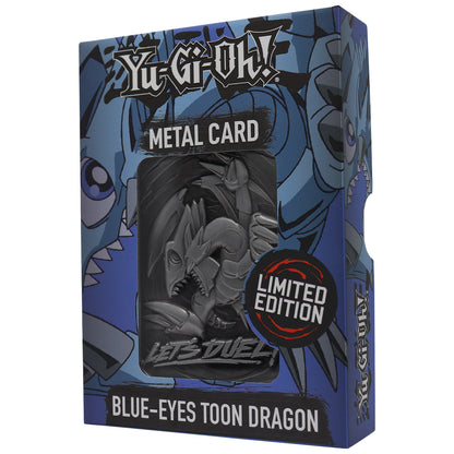 Yu-Gi-Oh! limited edition blue-eyes toon dragon metal card from Fanattik