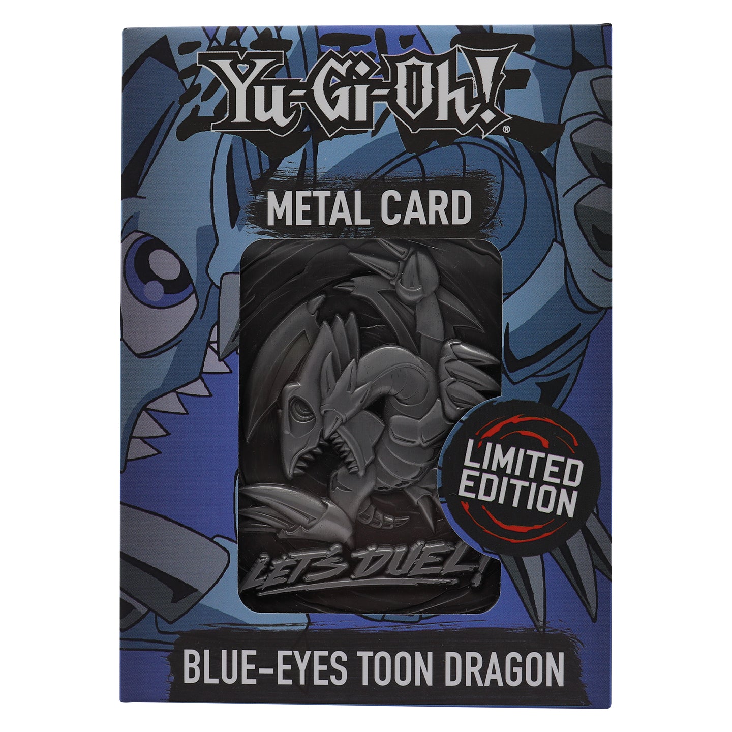 yugioh card blue eyes toon dragon Yu-Gi-Oh! Limited Edition Blue Eyes Toon Dragon Metal Card