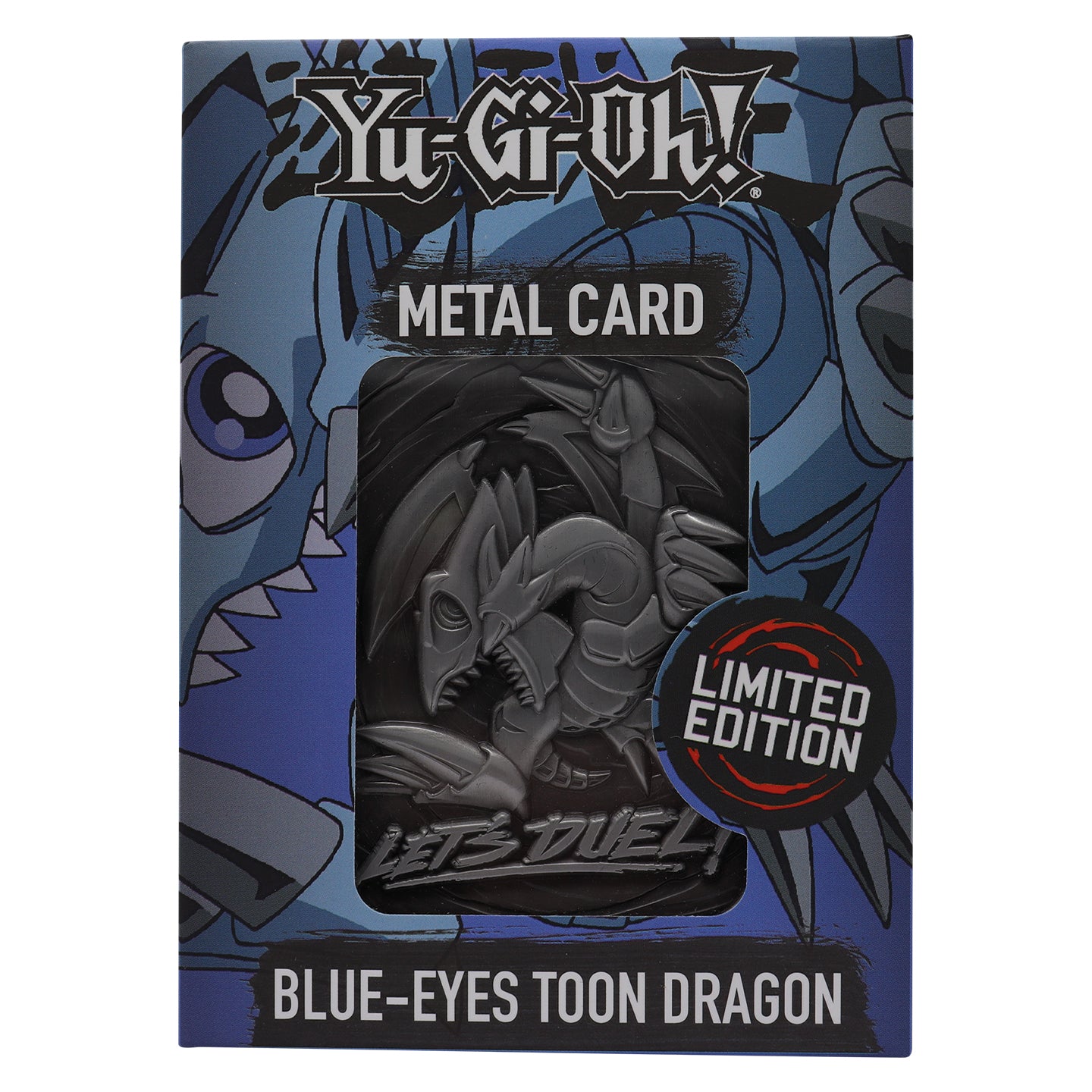 Yu-Gi-Oh! limited edition blue-eyes toon dragon metal card from Fanattik