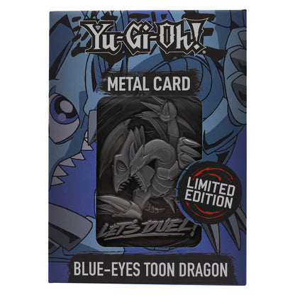 Yu-Gi-Oh! limited edition blue-eyes toon dragon metal card from Fanattik