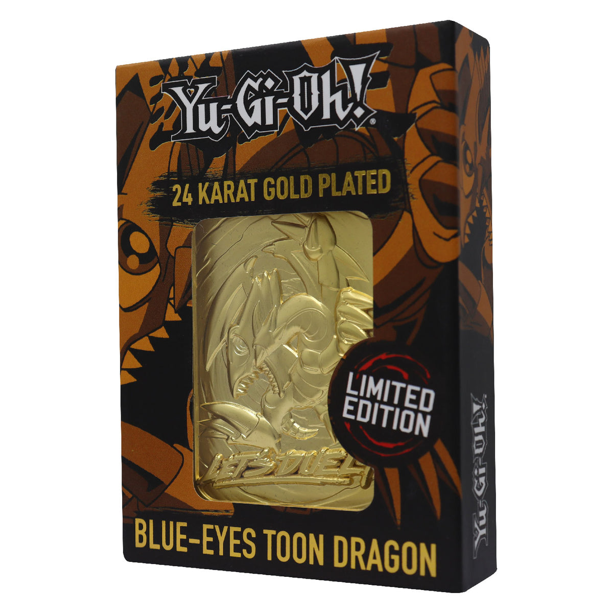 Yu-Gi-Oh! Limited Edition 24k Gold Plated Blue Eyes Toon Dragon Metal Card