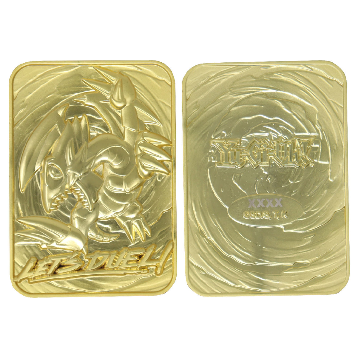 Yu-Gi-Oh! Limited Edition 24k Gold Plated Blue Eyes Toon Dragon Metal Card