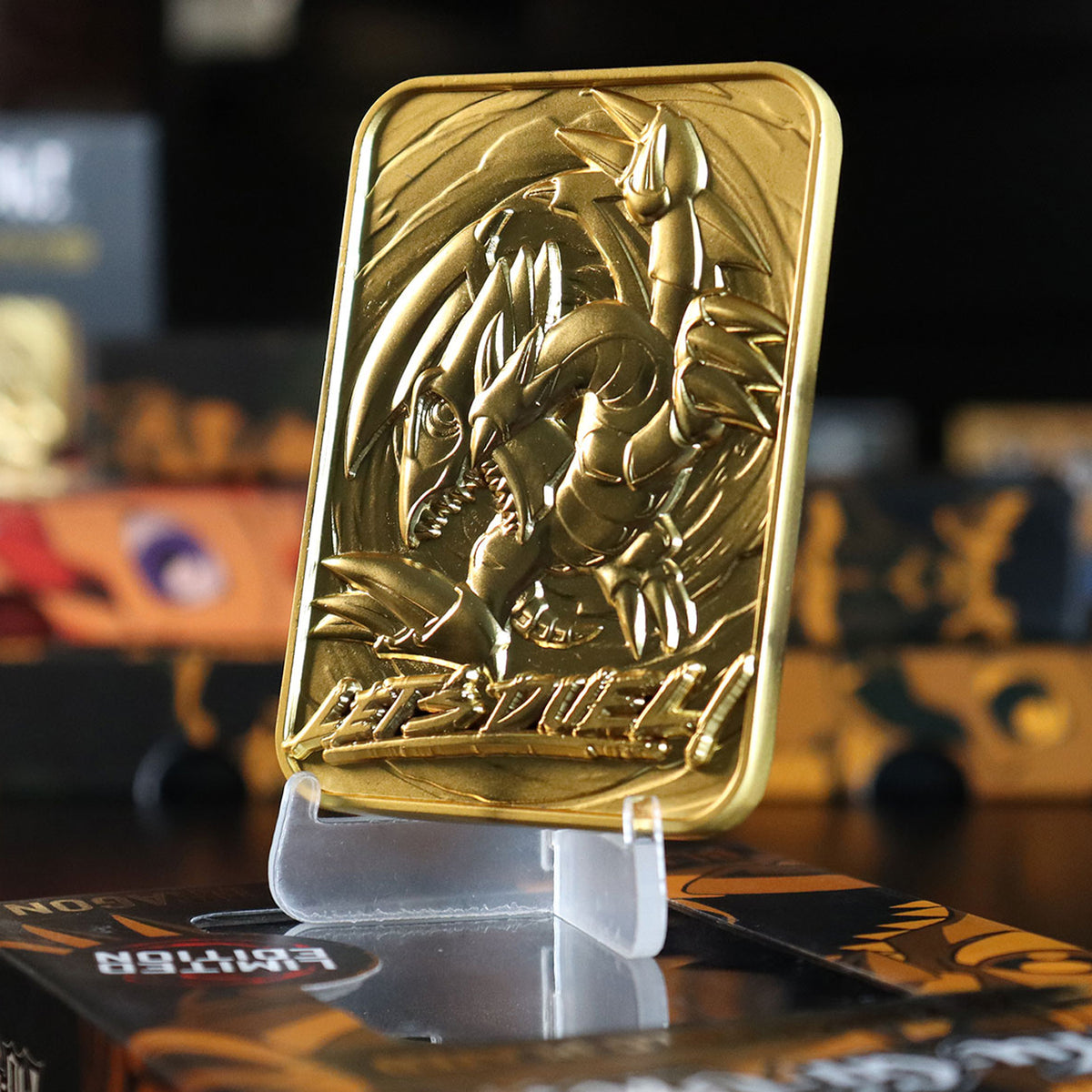 Yu-Gi-Oh! Limited Edition 24k Gold Plated Blue Eyes Toon Dragon Metal Card