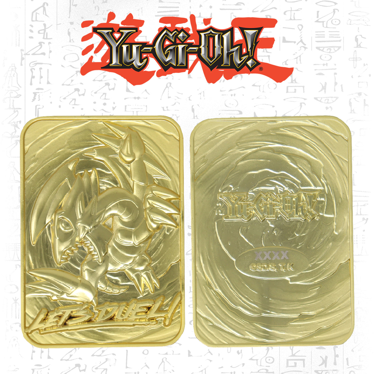 Yu-Gi-Oh! Limited Edition 24k Gold Plated Blue Eyes Toon Dragon Metal Card