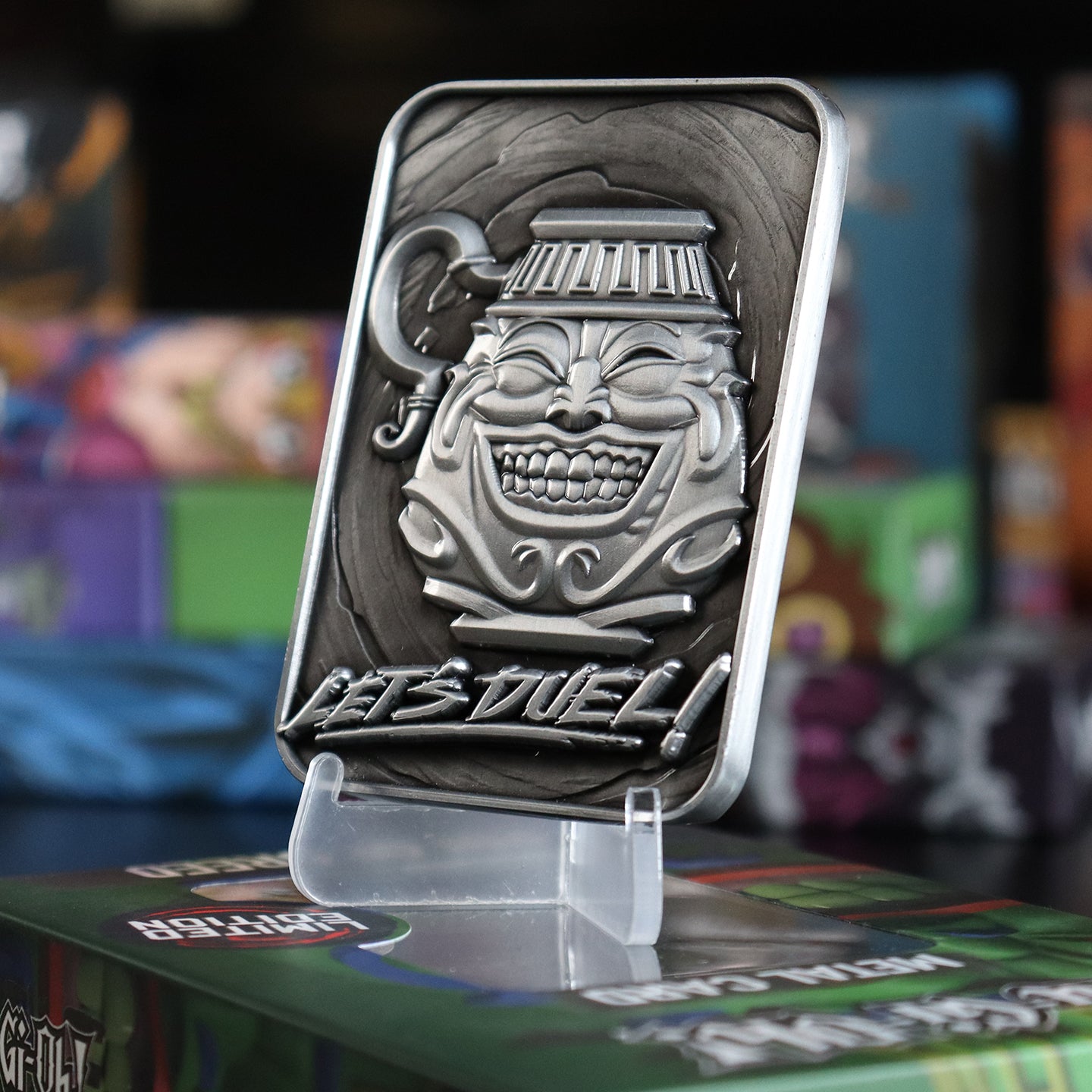 Yu-Gi-Oh! limited edition pot of greed metal card from Fanattik