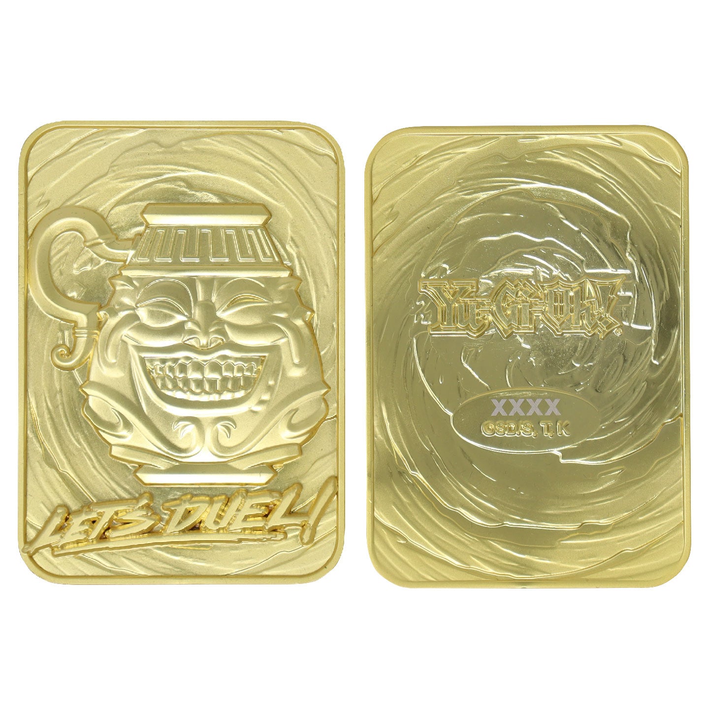 Yu-Gi-Oh! Limited Edition 24k Gold Plated Pot of Greed Metal Card Yu-Gi-Oh! Limited Edition 24k Gold Plated Pot of Greed Metal Card