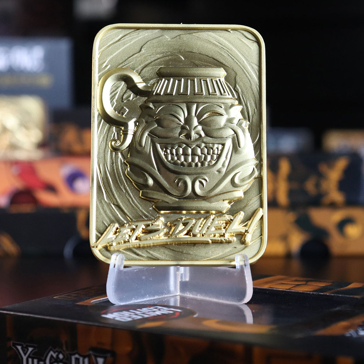 Yu-Gi-Oh! Limited Edition 24k Gold Plated Pot of Greed Metal Card