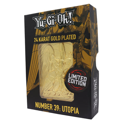 Yu-Gi-Oh! Limited Edition 24k Gold Plated Number 39: Utopia Metal Card