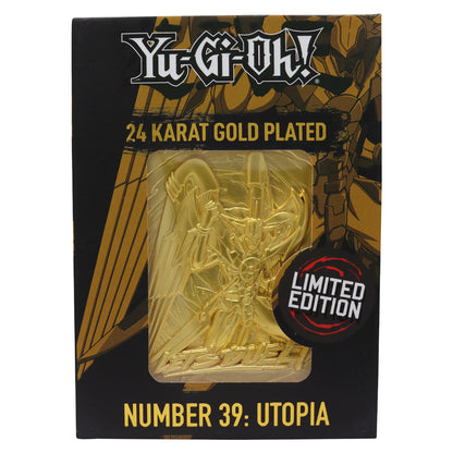 Yu-Gi-Oh! Limited Edition 24k Gold Plated Number 39: Utopia Metal Card