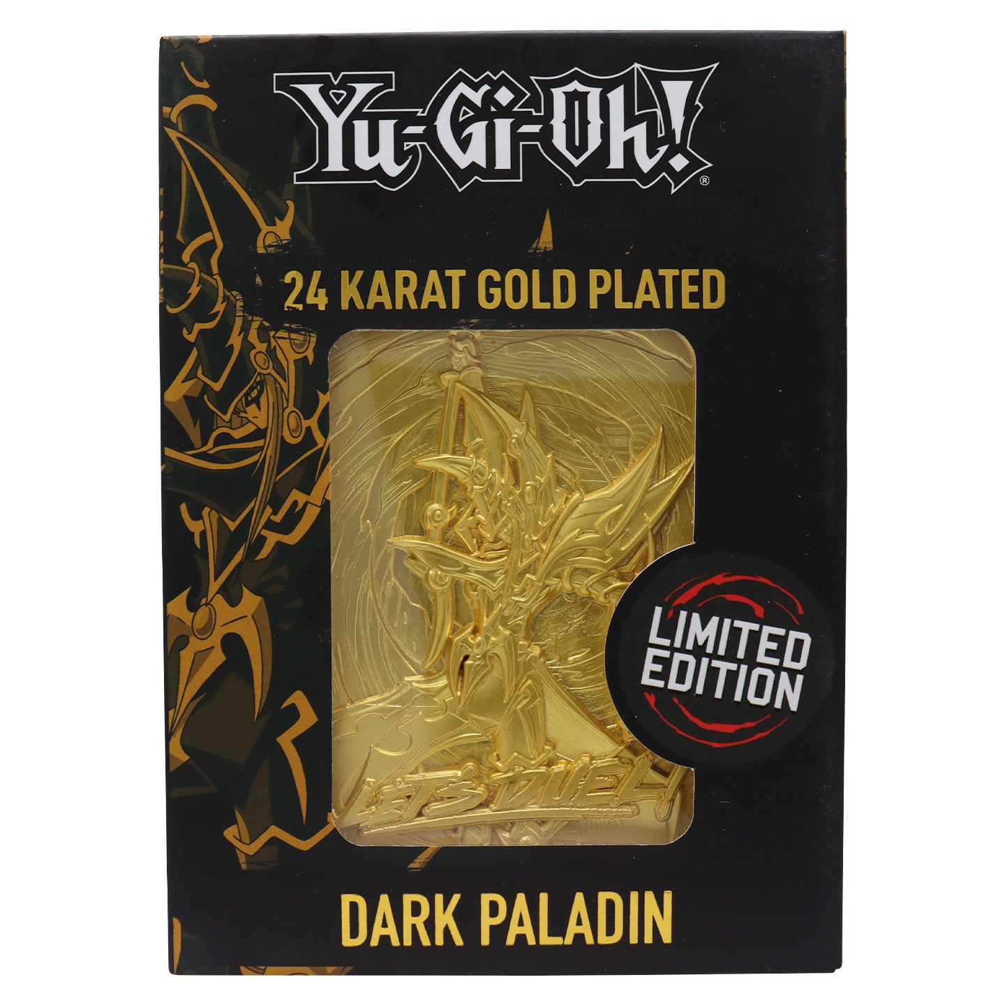 Yu-Gi-Oh! Limited Edition 24k Gold Plated Dark Paladin Metal Card