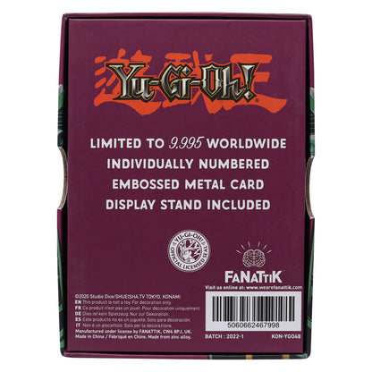 Yu-Gi-Oh! limited edition jinzo metal card from Fanattik