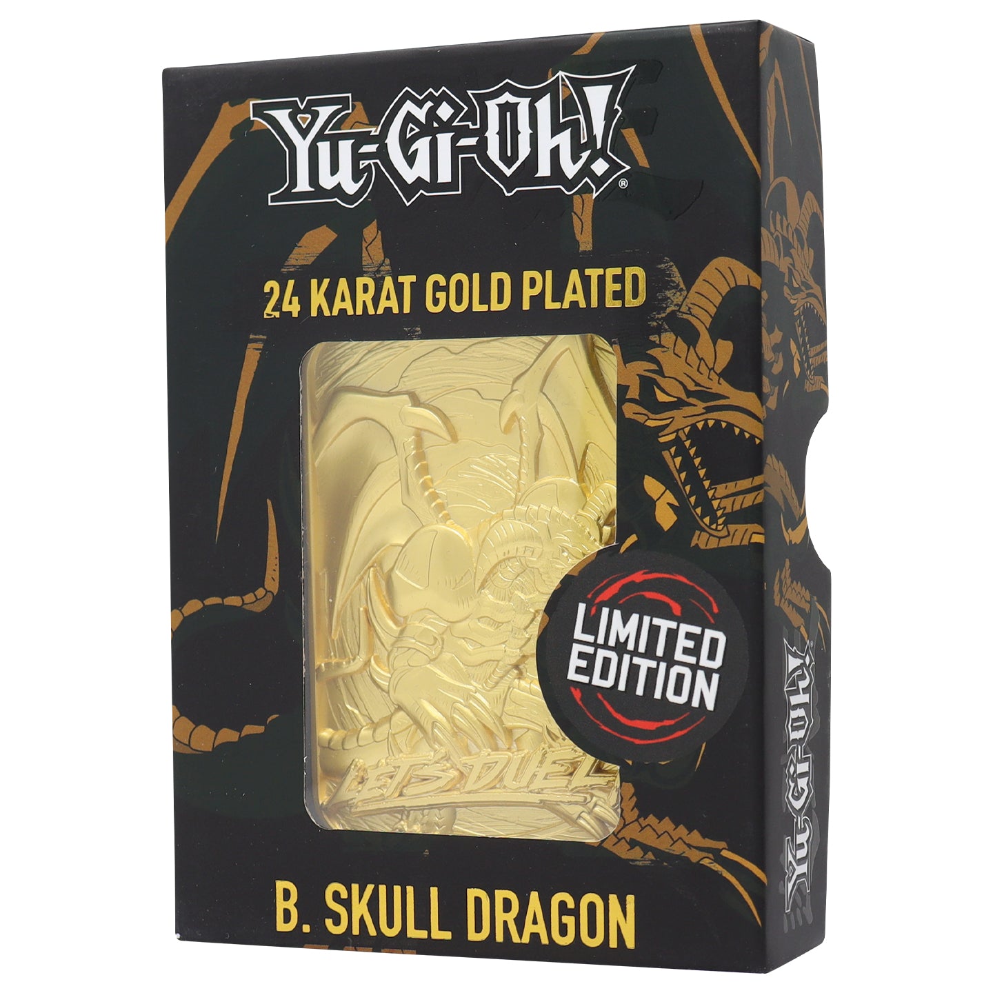 Yu-Gi-Oh! Limited Edition 24k Gold Plated B. Skull Dragon Metal Card Packaging 