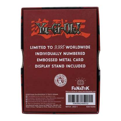 Yu-Gi-Oh! Limited Edition Red Eyes B. Dragon Metal Card