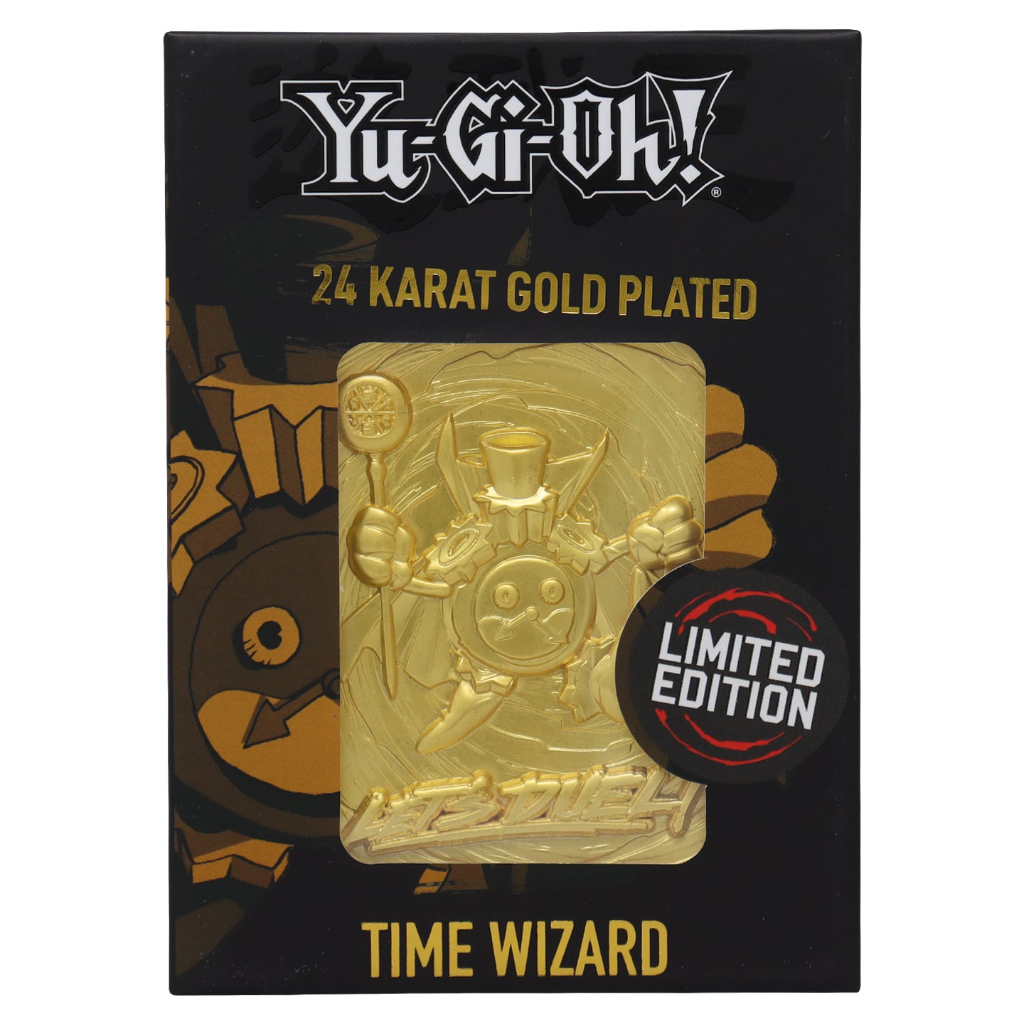 Yu-Gi-Oh! Limited Edition 24k Gold Plated Time Wizard Metal Card