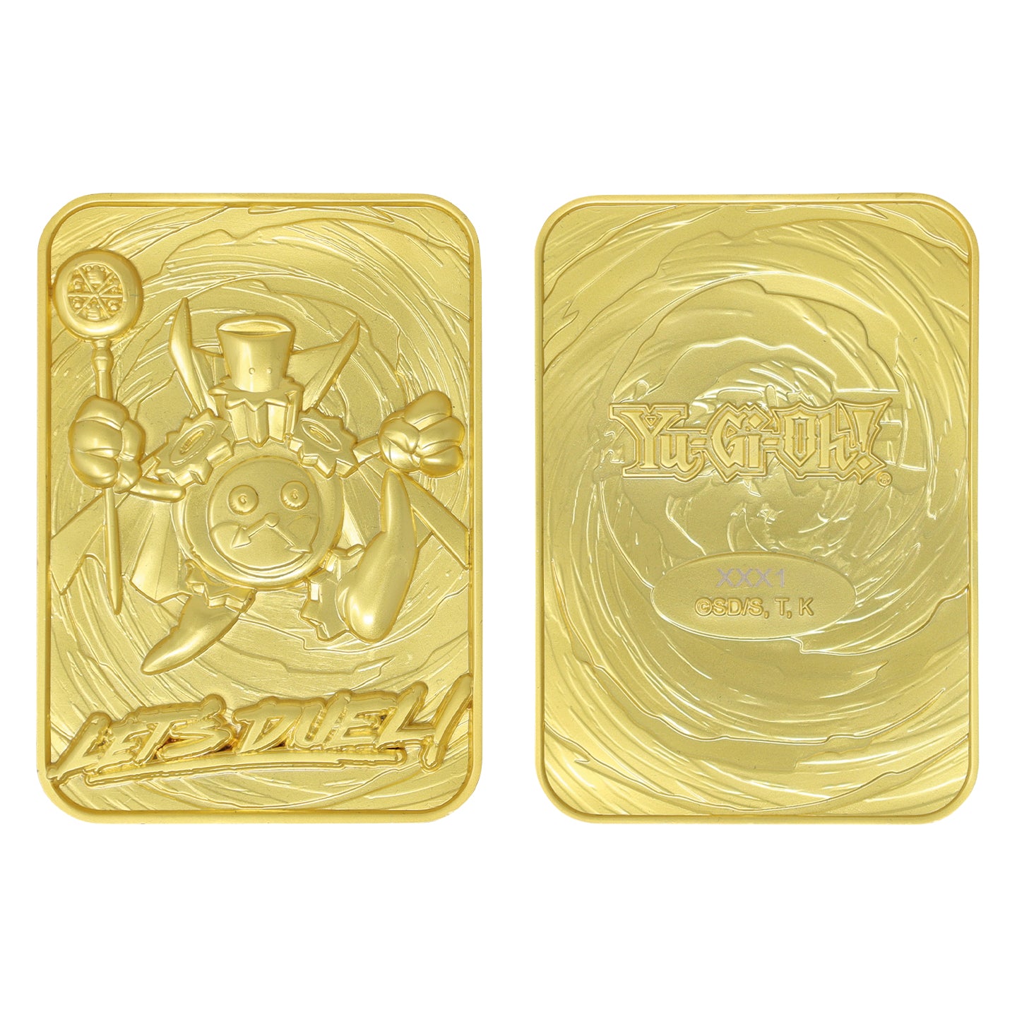 Yu-Gi-Oh! Limited Edition 24k Gold Plated Time Wizard Metal Card