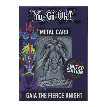 Yu-Gi-Oh! Limited Edition Gaia The Fierce Knight Metal Card – Fanattik