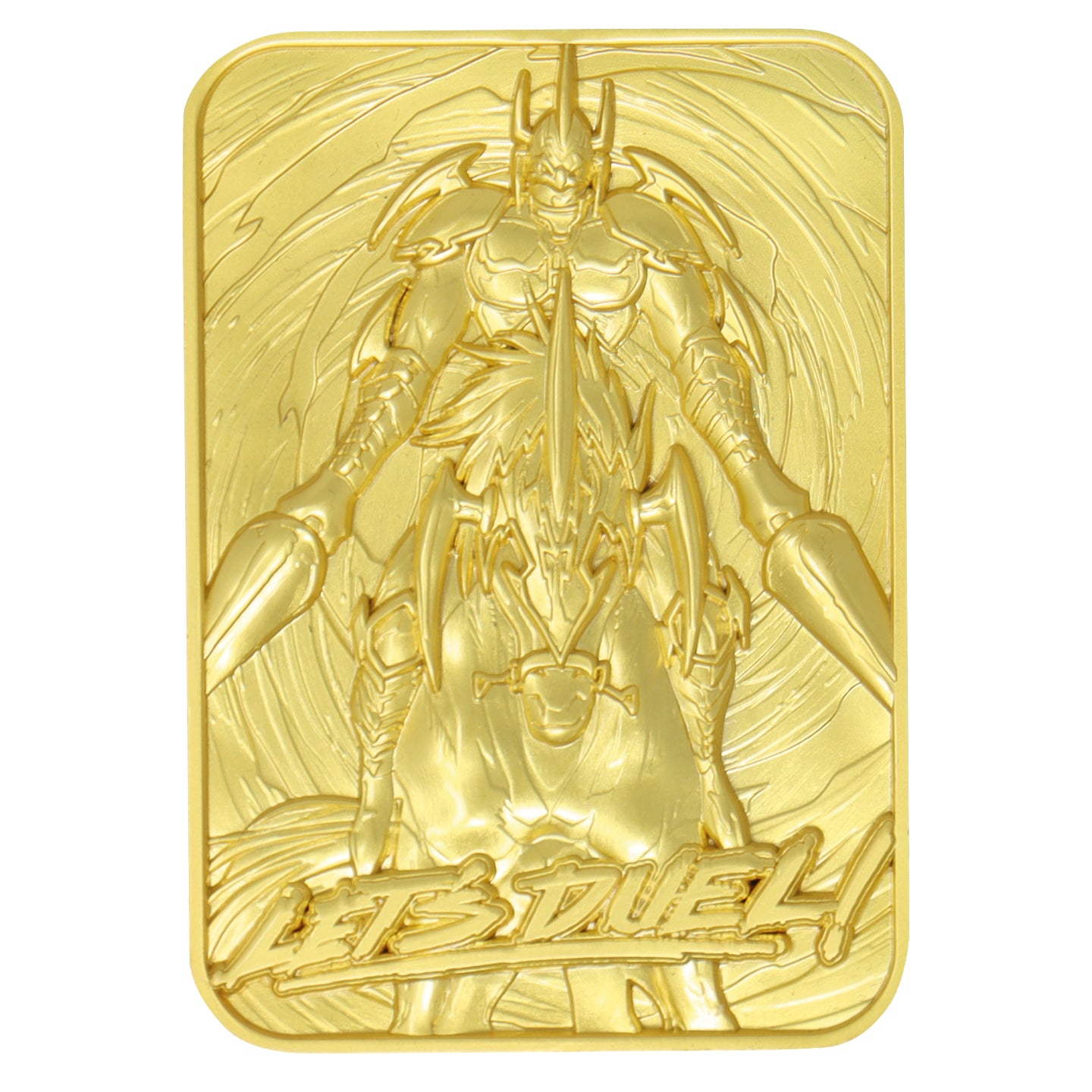 Yu-Gi-Oh! Limited Edition 24k Gold Plated Gaia the Fierce Knight Metal Card Close Up