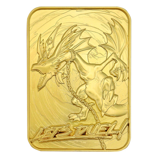 gold metal yugioh cards Limited Edition 24k Plated Time Wizard Ingot heavily embossed Collectible measures approximately 7.5 x 5.3cm Yu-Gi-Oh! Limited Edition 24k Gold