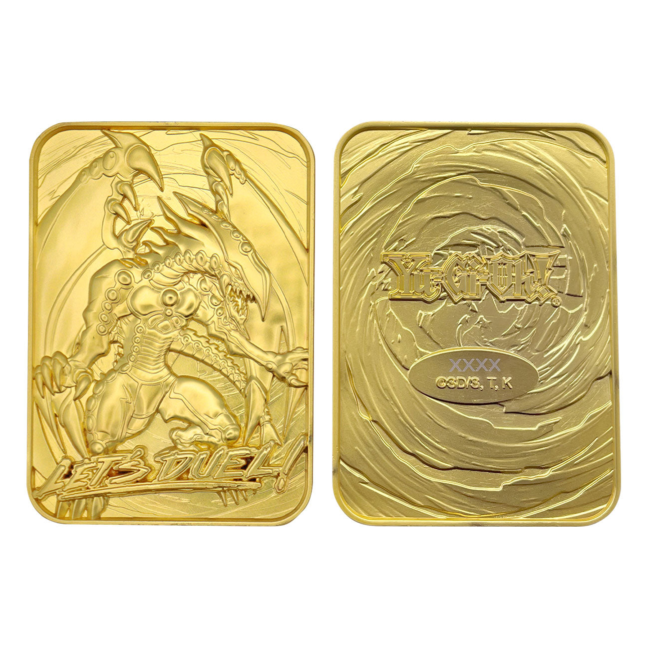 Yu-Gi-Oh! gandora the dragon of destruction 24k gold plated collectible card from Fanattik