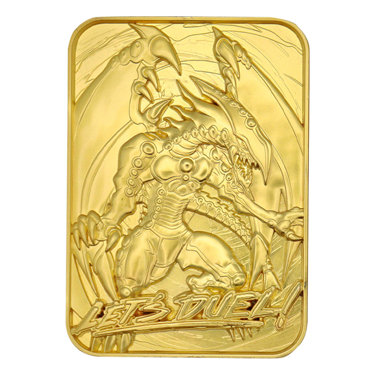 Yu-Gi-Oh! gandora the dragon of destruction 24k gold plated collectible card from Fanattik