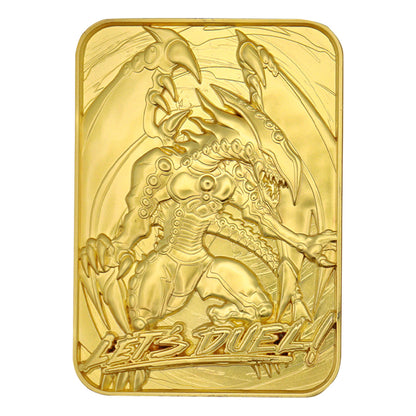 Yu-Gi-Oh! gandora the dragon of destruction 24k gold plated collectible card from Fanattik