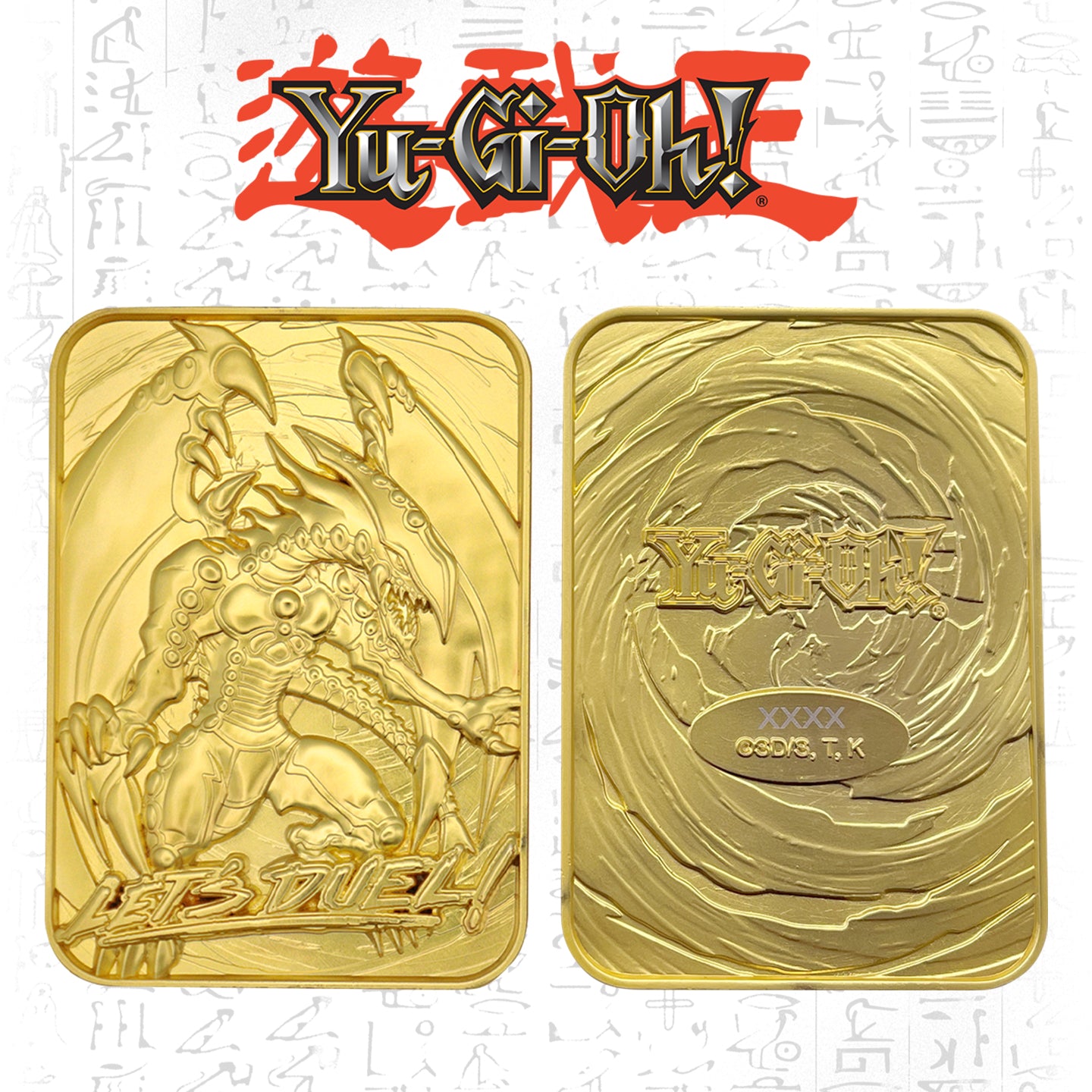 Yu-Gi-Oh! gandora the dragon of destruction 24k gold plated collectible card from Fanattik