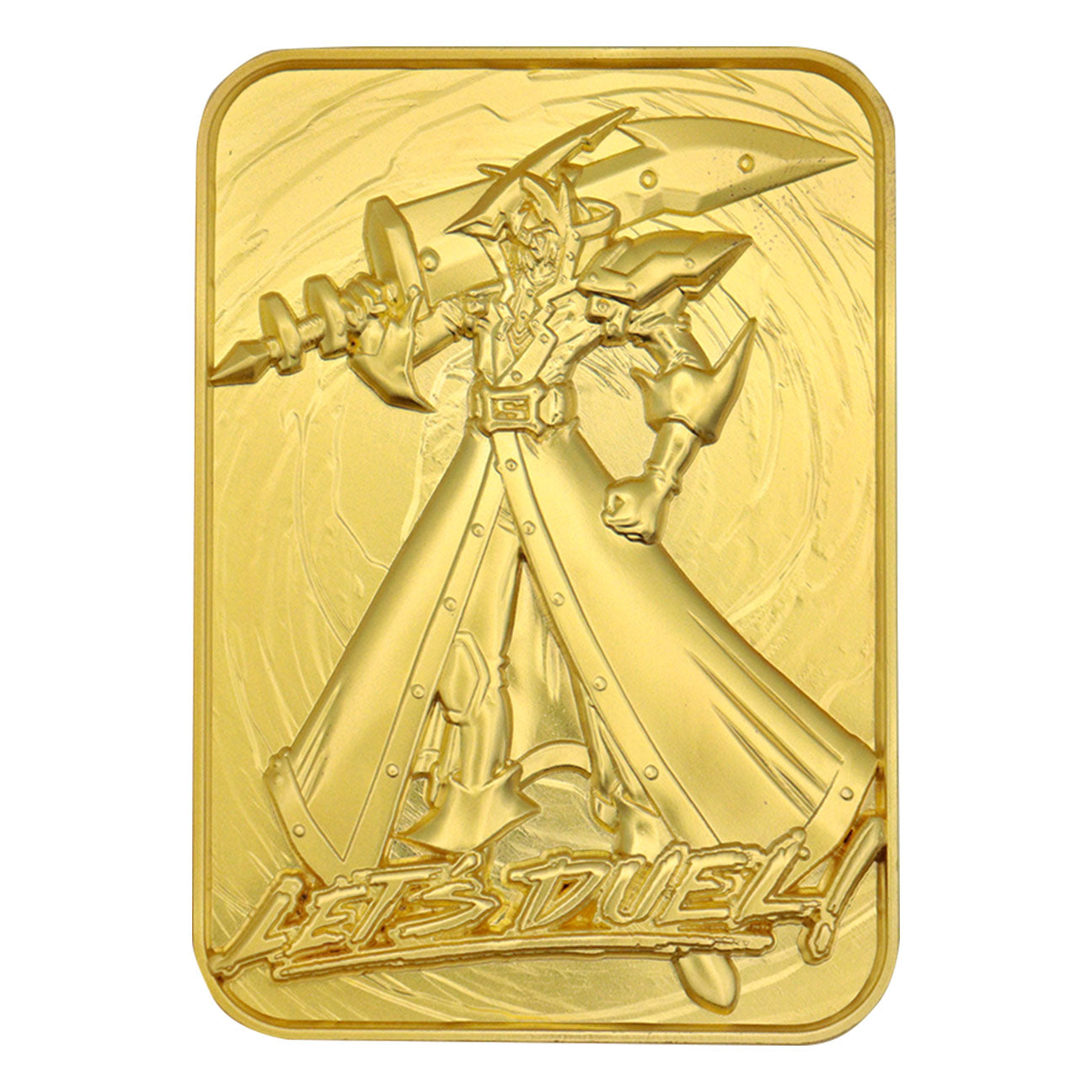 Yu-Gi-Oh! 24k gold plated silent swordsman level 4 collectible metal card from Fanattik