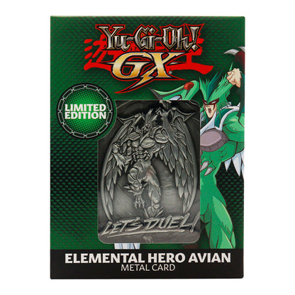 Yu-Gi-Oh! GX Limited Edition Elemental Hero Avian Metal Ingot Fanattik Yu-Gi-Oh! GX Limited Edition Elemental Hero Avian Metal Ingot Fanattik