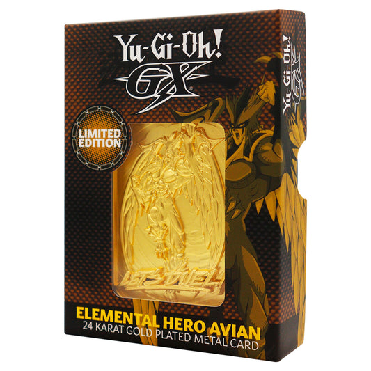 Yu-Gi-Oh! GX Elemental Hero Avian 24K Gold Plated Ingot