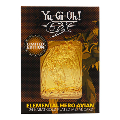 Yu-Gi-Oh! GX Elemental Hero Avian 24K Gold Plated Ingot