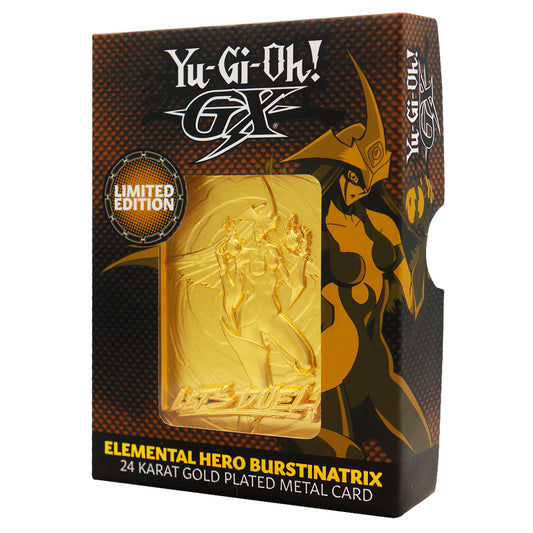 Yu-Gi-Oh! GX Elemental Hero Burstinatrix 24k Gold Plated Ingot