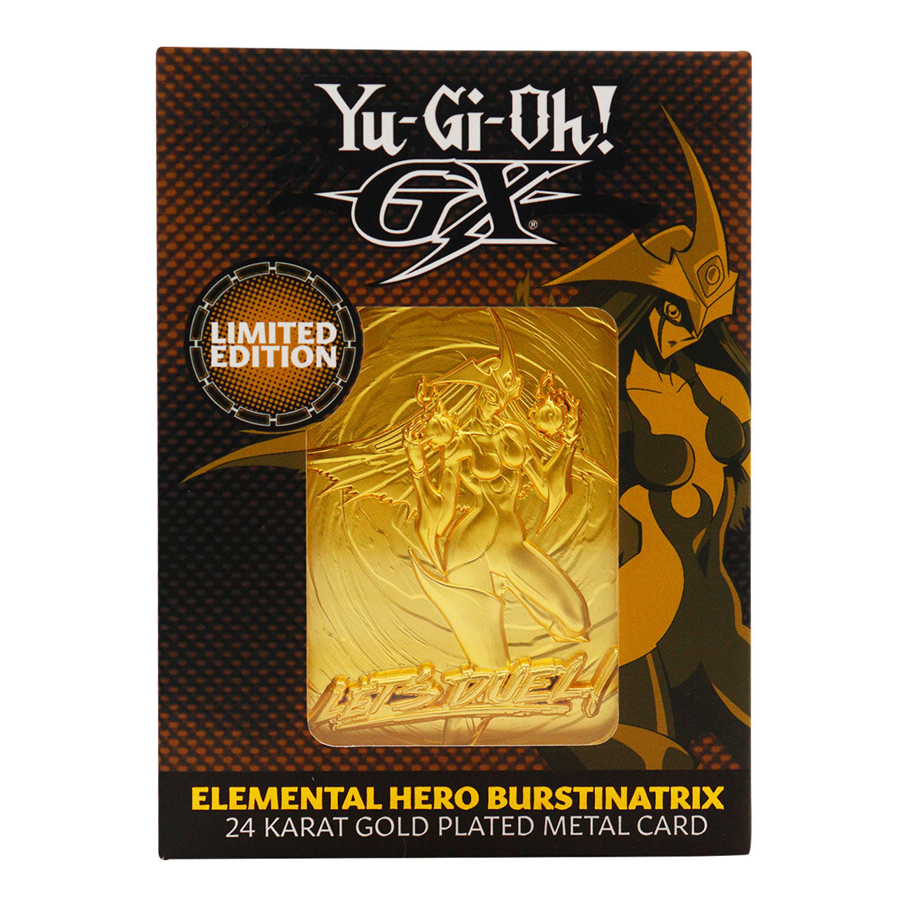 Yu-Gi-Oh! GX Elemental Hero Burstinatrix 24k Gold Plated Ingot