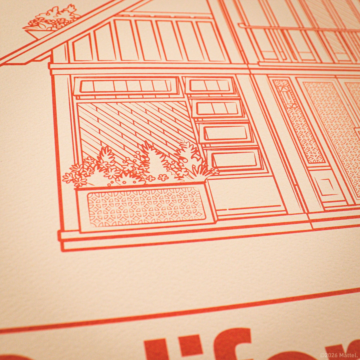 Barbie™ - Limited Edition California Classic DreamHouse™ Art Print