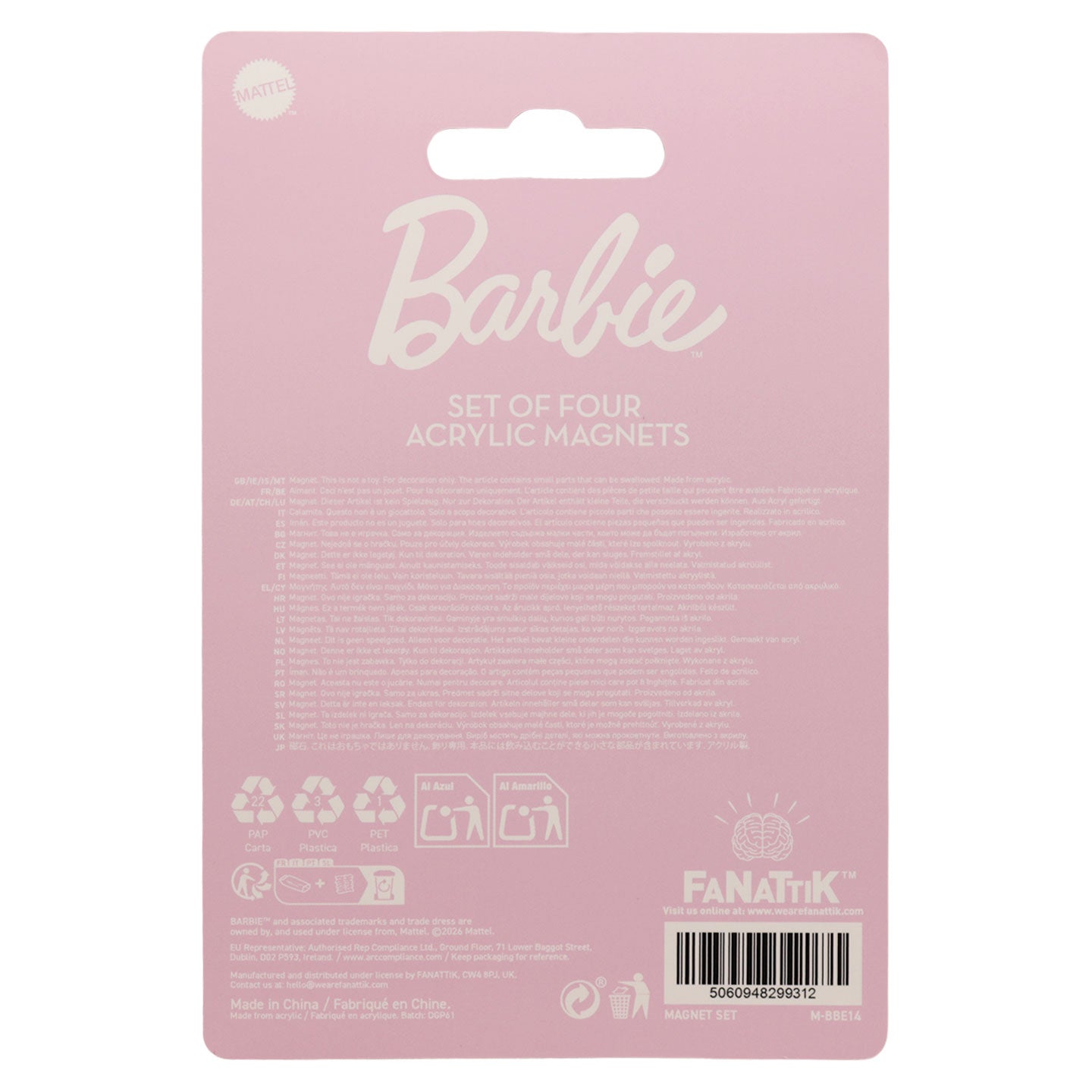 Barbie™ - Malibu Barbie Set of Four Magnets