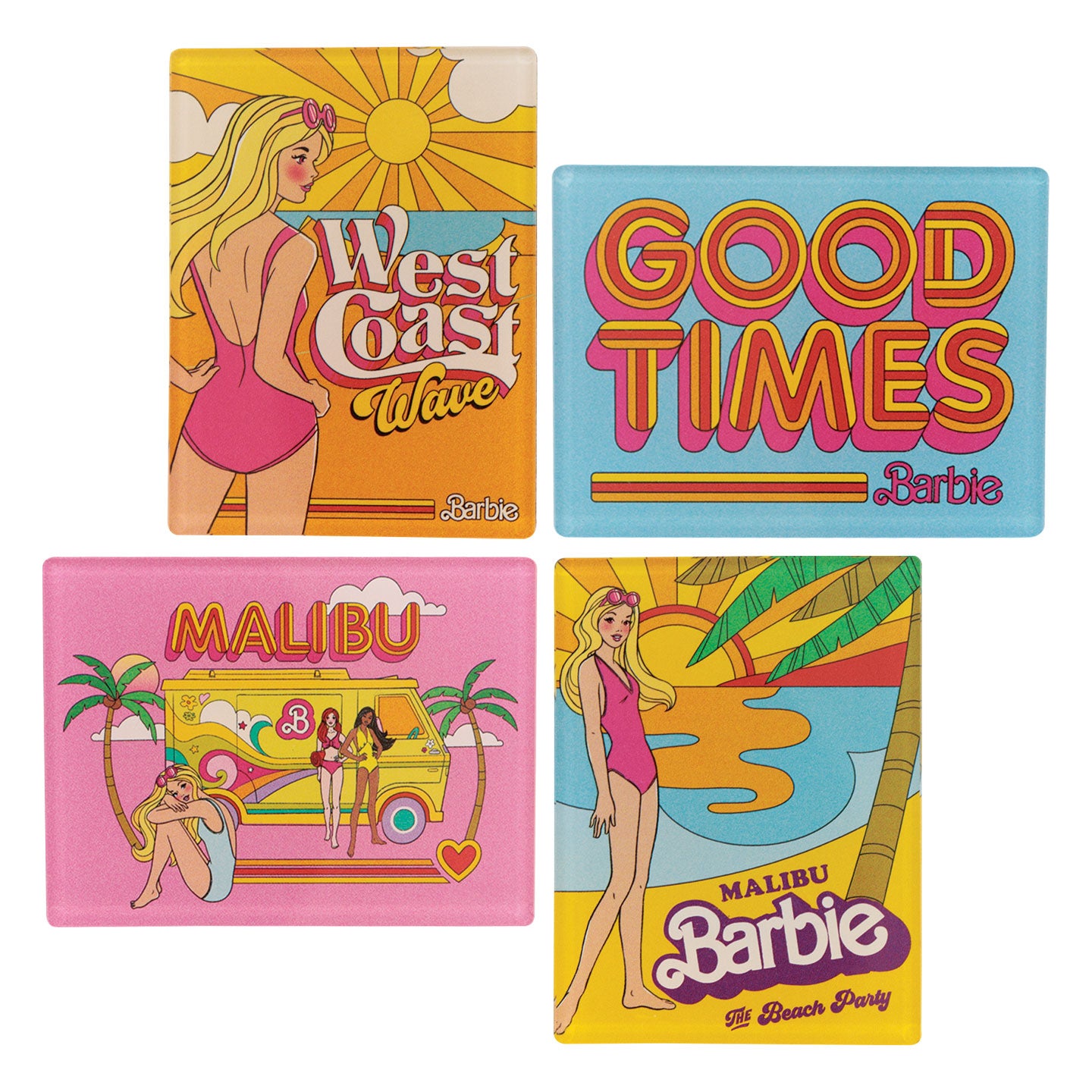 Barbie™ - Malibu Barbie Set of Four Magnets