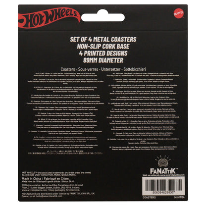 Hot Wheels™ - Set of Four Printed Metal Coasters