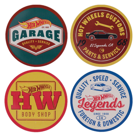 Hot Wheels™ - Set of Four Printed Metal Coasters