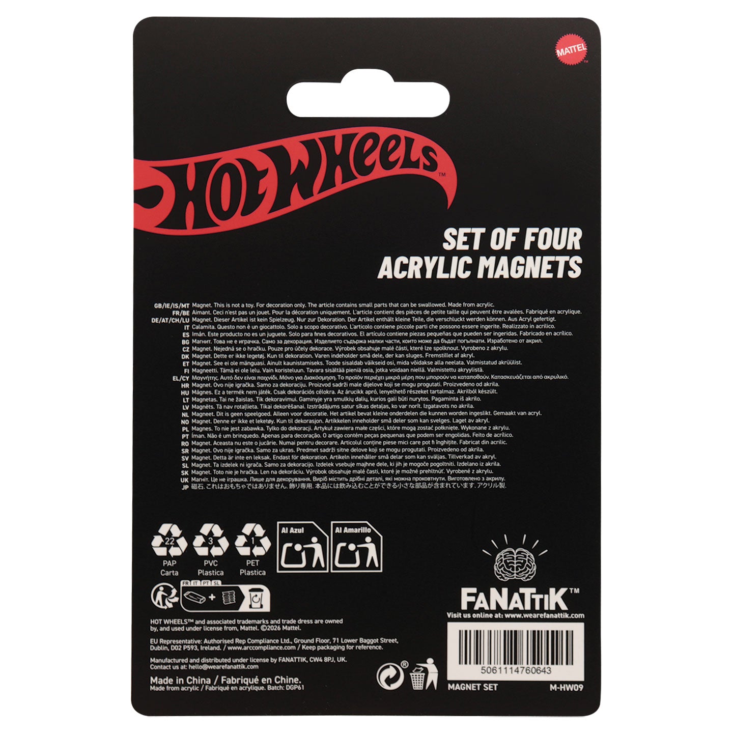 Hot Wheels™ - Set of Four Location Magnets