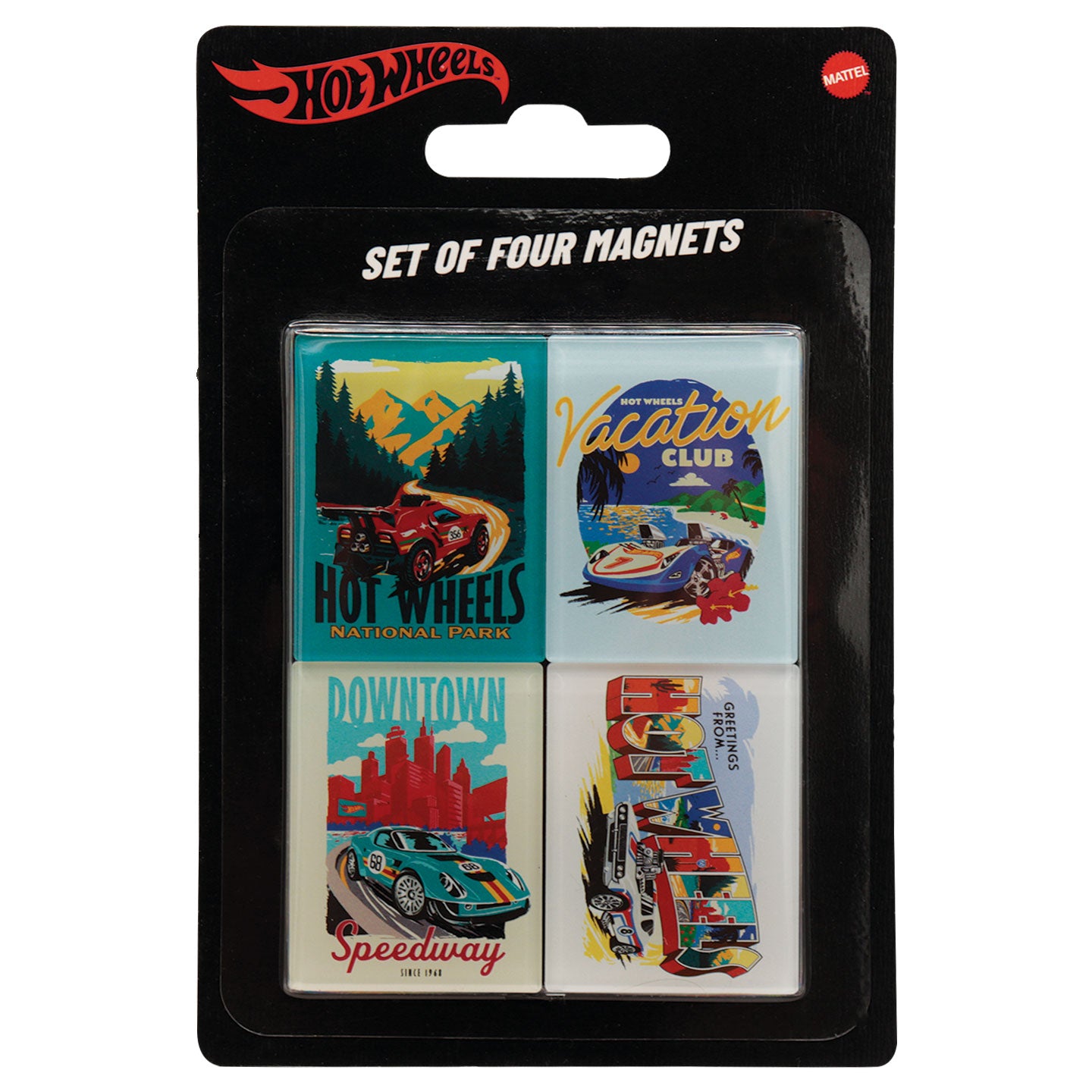 Hot Wheels™ - Set of Four Location Magnets