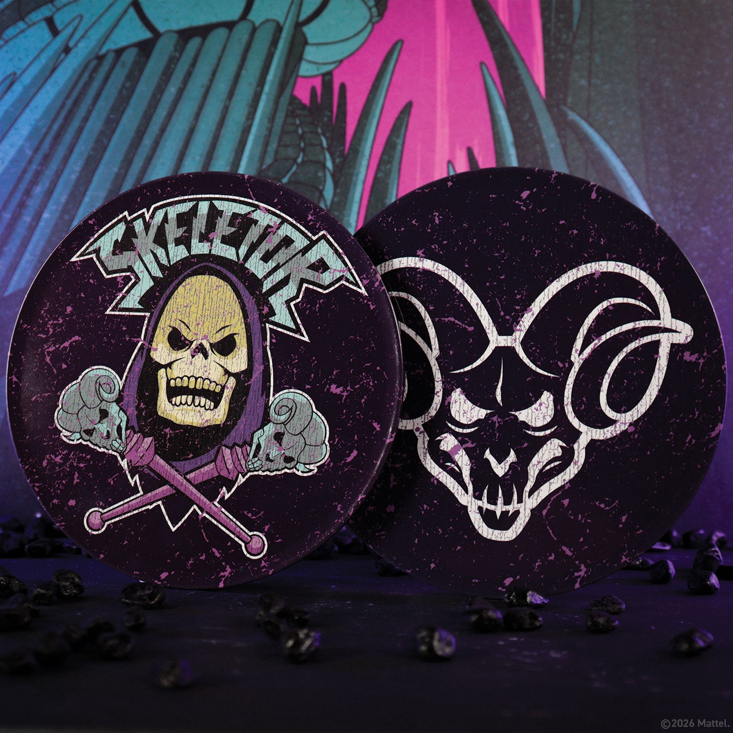Masters of the Universe™ - Set of Four Printed Metal Coasters